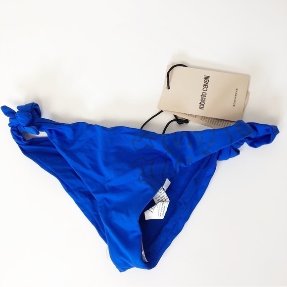 Roberto Cavalli Bikini Balconcino Bluette Bikini Bottom - Picture 3 of 5